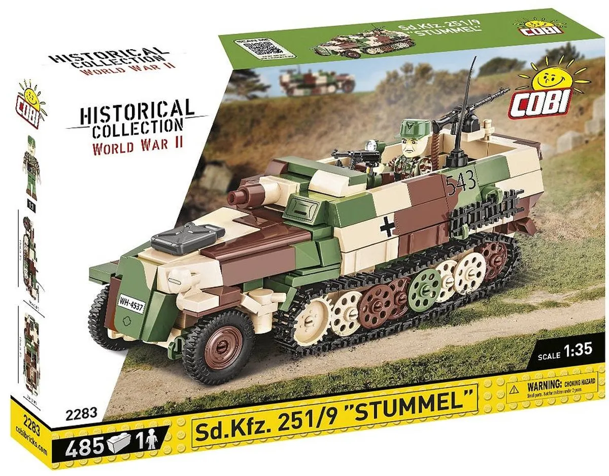 Cobi SD.KFZ.251/9 Stummel Bouwset 485-delig - Meerkleurig