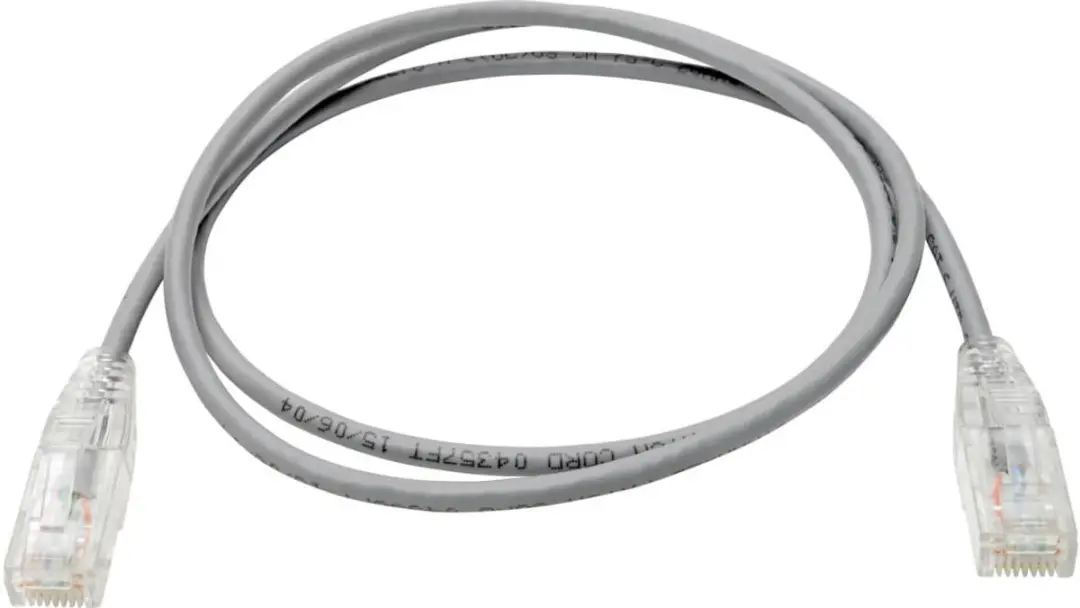 Tripp Lite N201-S02-GY Netwerkkabel Cat6 - 0,61m - Grijs