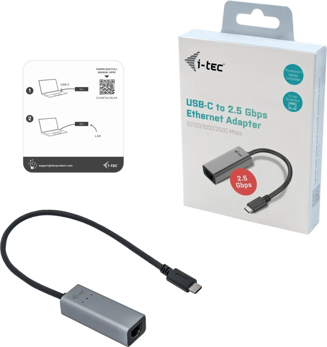 I-tec C31METAL25LAN USB naar Ethernet Adapter - afbeelding 6 van 6
