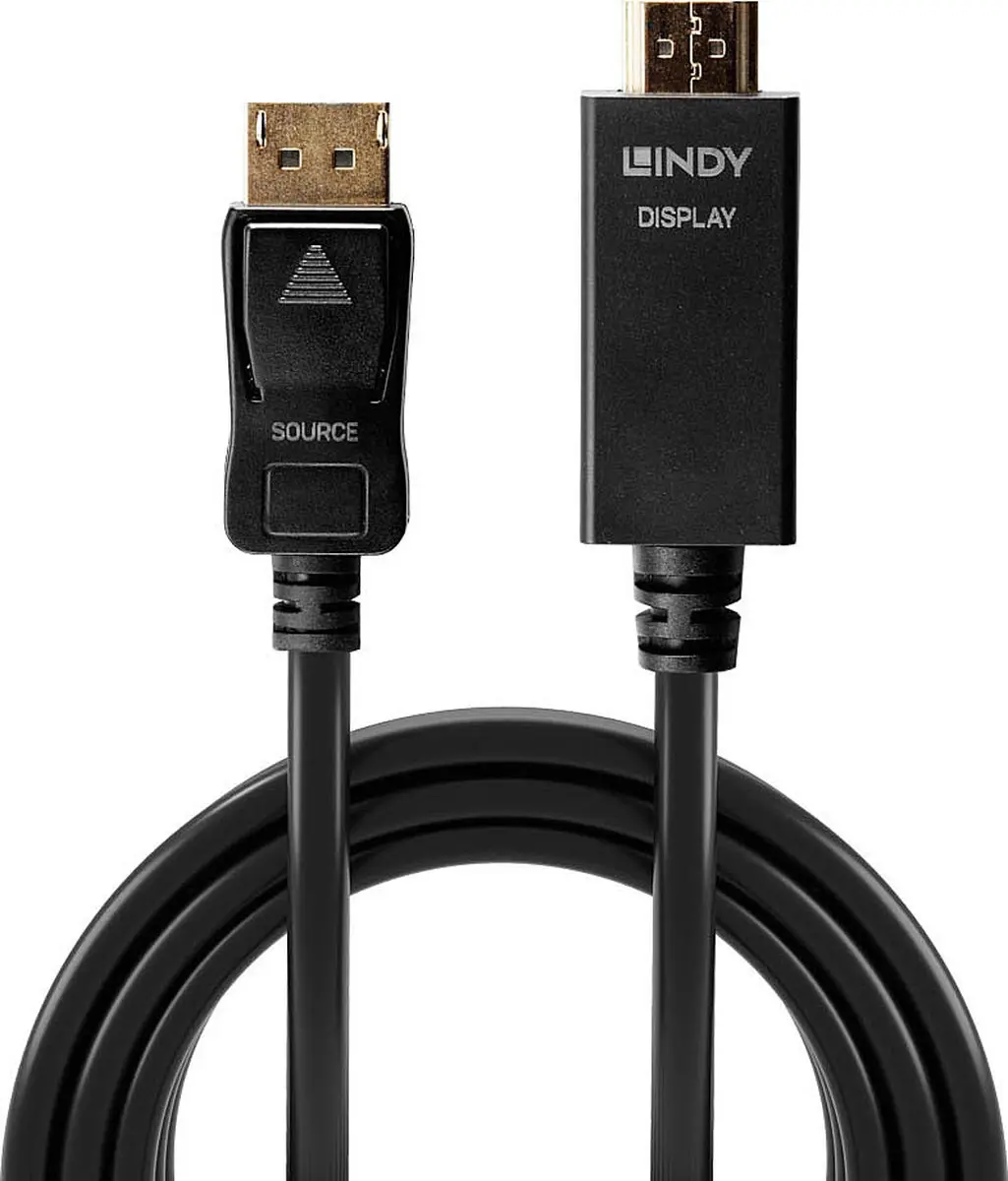 Lindy DisplayPort naar HDMI Kabeladapter 10.2G 2m - Transparant
