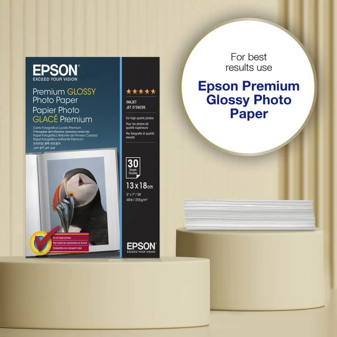 Epson Premium Fotopapier 13x18cm - 30 Vel