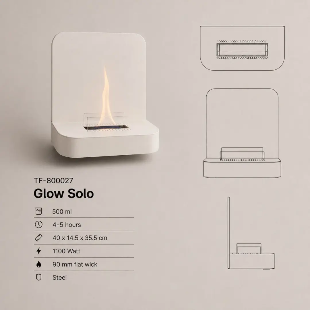 VTWonen Glow Solo 90 Wandhaard 1100W - Wit