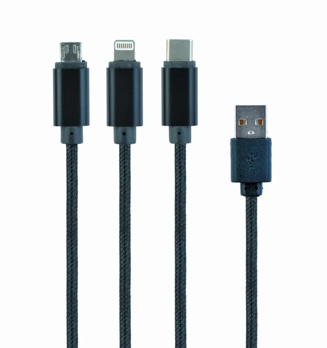 Cablexpert 3-in-1 USB Laadkabel 1m