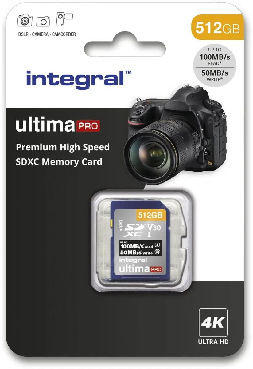 Integral Memory UltimaPro SDXC V30 512GB