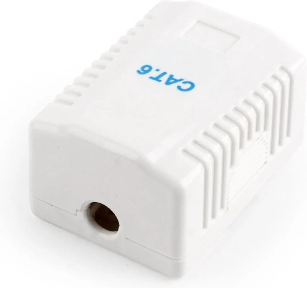 Cablexpert CAT6 UTP LAN-opbouwdoos 1-poorts - Wit