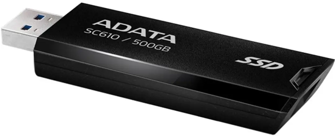 ADATA DSC610 Externe SSD 500GB - USB 3.2 Gen 2 - Zwart