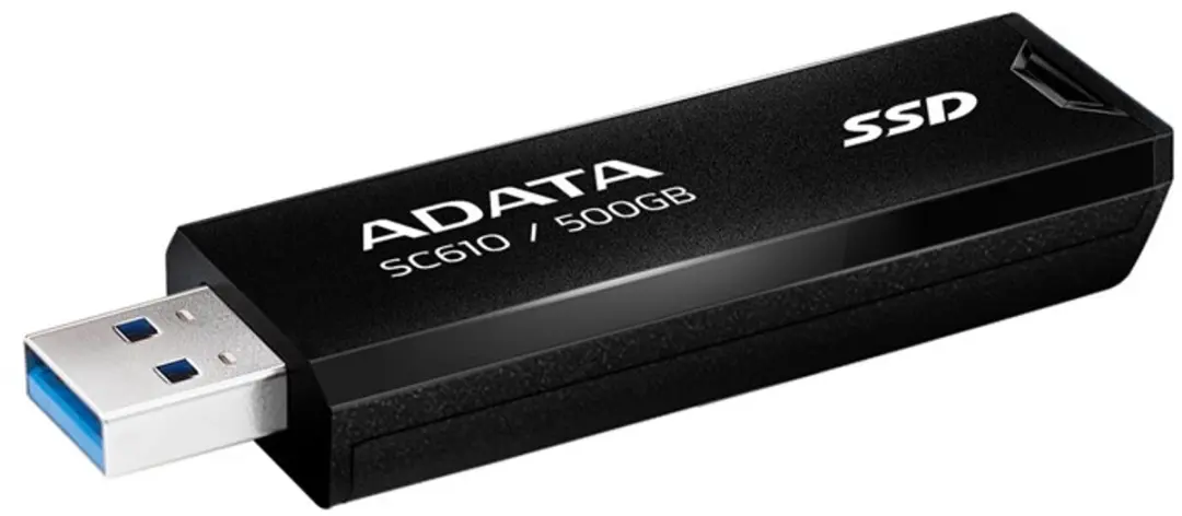 ADATA DSC610 Externe SSD 500GB - USB 3.2 Gen 2 - Zwart