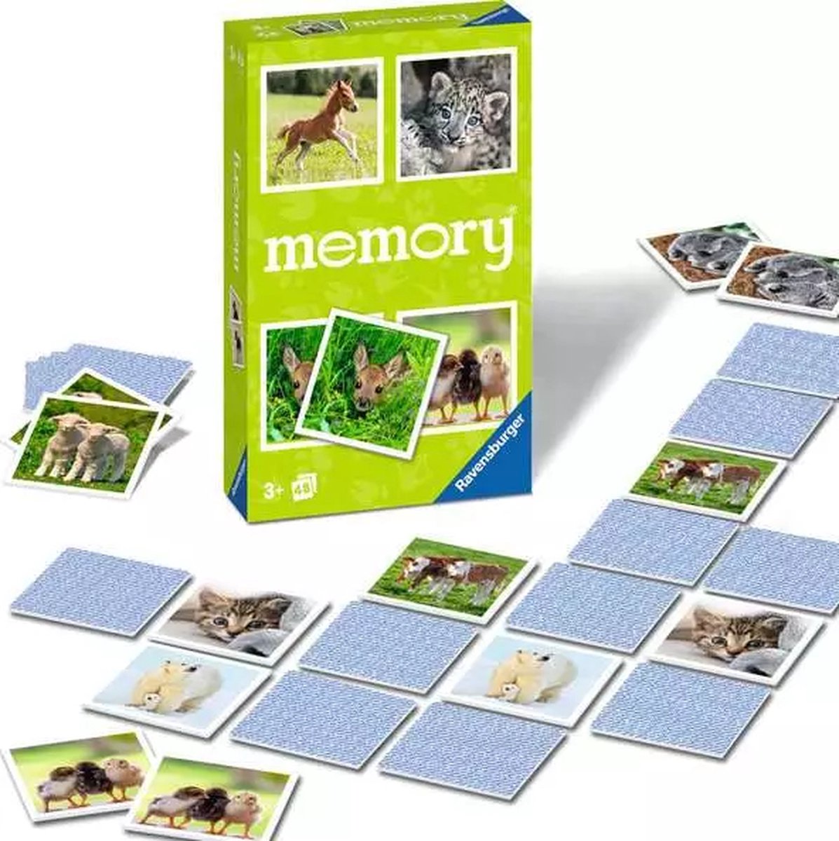 Ravensburger Spel Memory Jonge Dieren Pocket