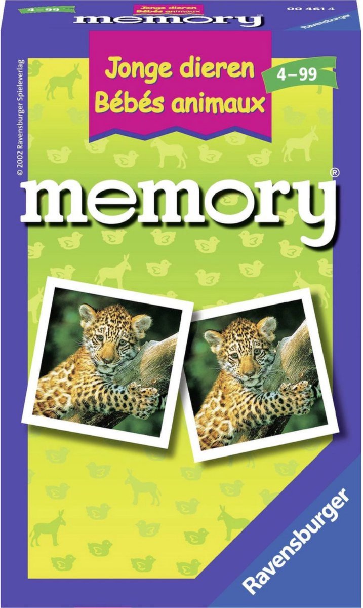 Ravensburger Spel Memory Jonge Dieren Pocket