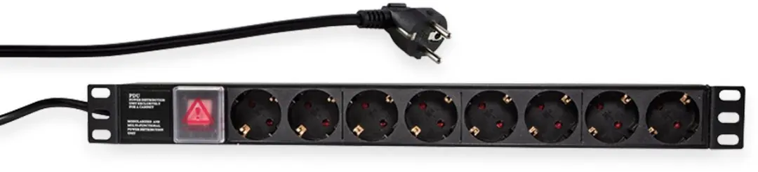 Logilink 8-voudige Stekkerdoos met Schakelaar 3500W