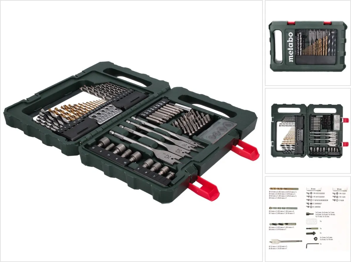 Metabo SP 86-delige Toebehoren-set - Metaal/Steen