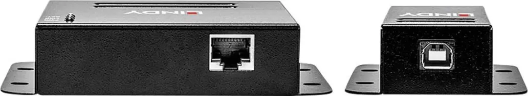Lindy USB 2.0 4-Poorts CAT5/6 Extender - 50m - Zwart