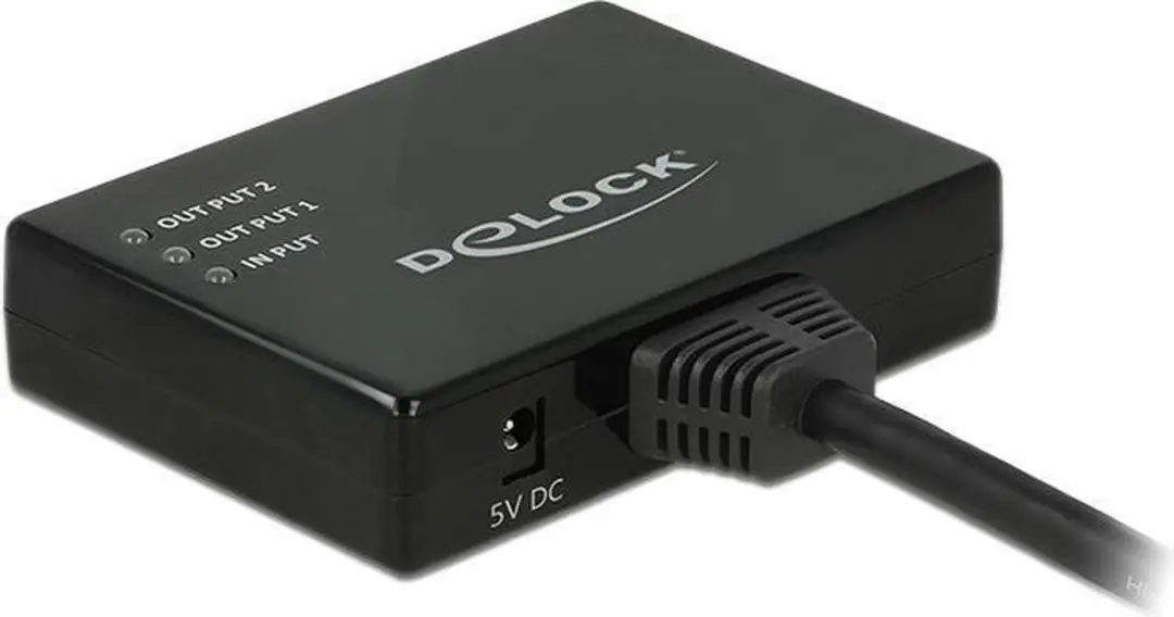 Delock HDMI Splitter 1 naar 2 4K 30Hz - 0,60m