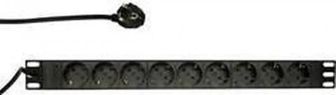 9-voudige Serverstekkerdoos 3500W - Zwart