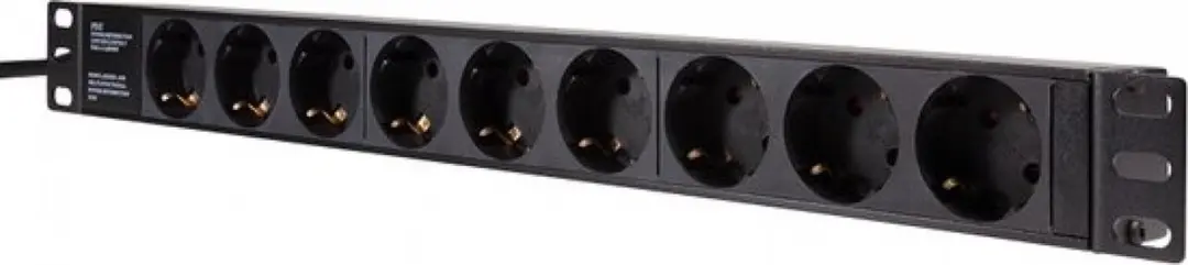 9-voudige Serverstekkerdoos 3500W - Zwart