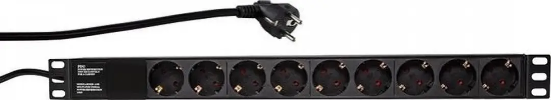 9-voudige Serverstekkerdoos 3500W - Zwart