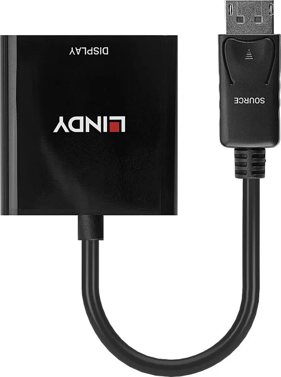 Lindy 41734 DisplayPort naar DVI Adapter - Zwart