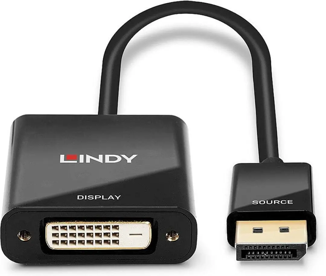 Lindy 41734 DisplayPort naar DVI Adapter - Zwart