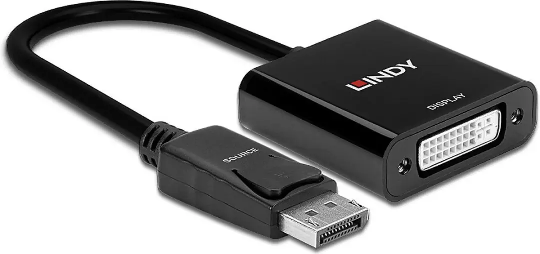 Lindy 41734 DisplayPort naar DVI Adapter - Zwart