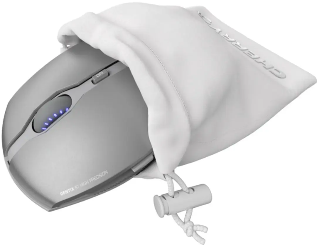 Cherry GENTIX BT JW-7500-20 Muis - Ambidextrous - 2000 DPI - Zilver