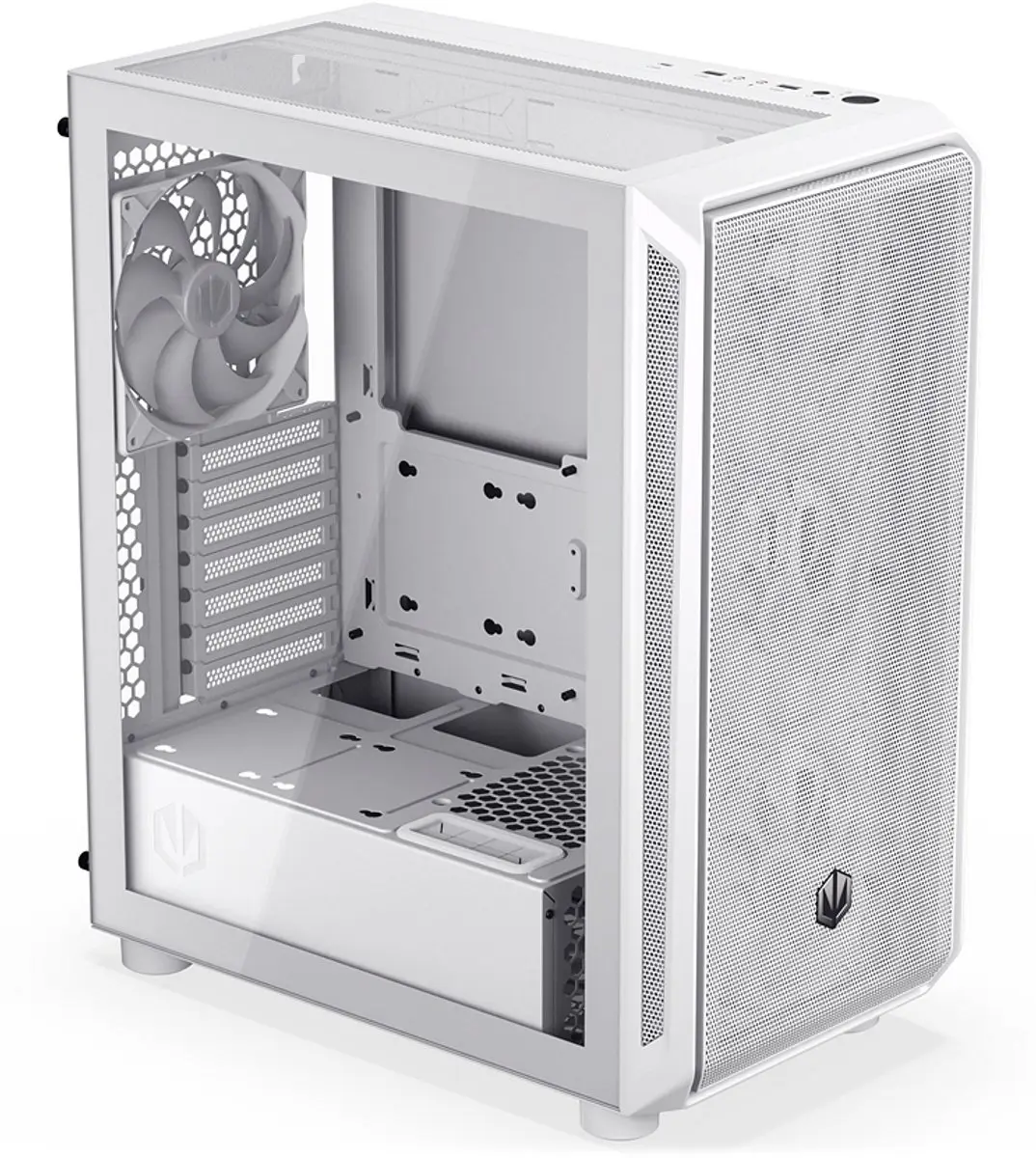 Endorfy Arx 500 ARGB Midi Tower - 4x Stratus 140 PWM ARGB Fans - Wit