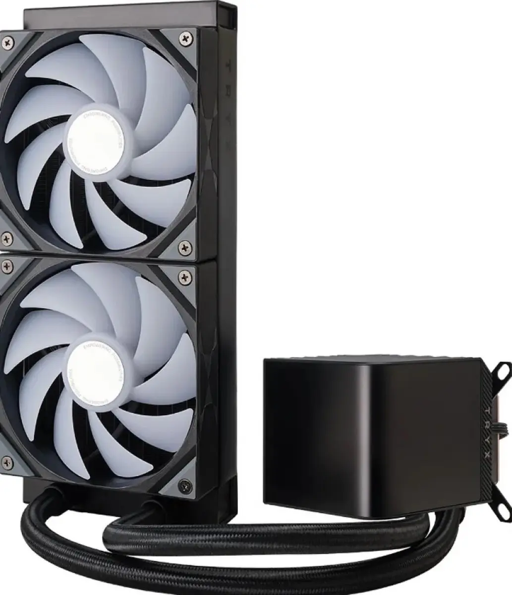 Lian Li TRYX Panorama ARGB 240 Koelsysteem - 2x 120mm ARGB PWM - Zwart