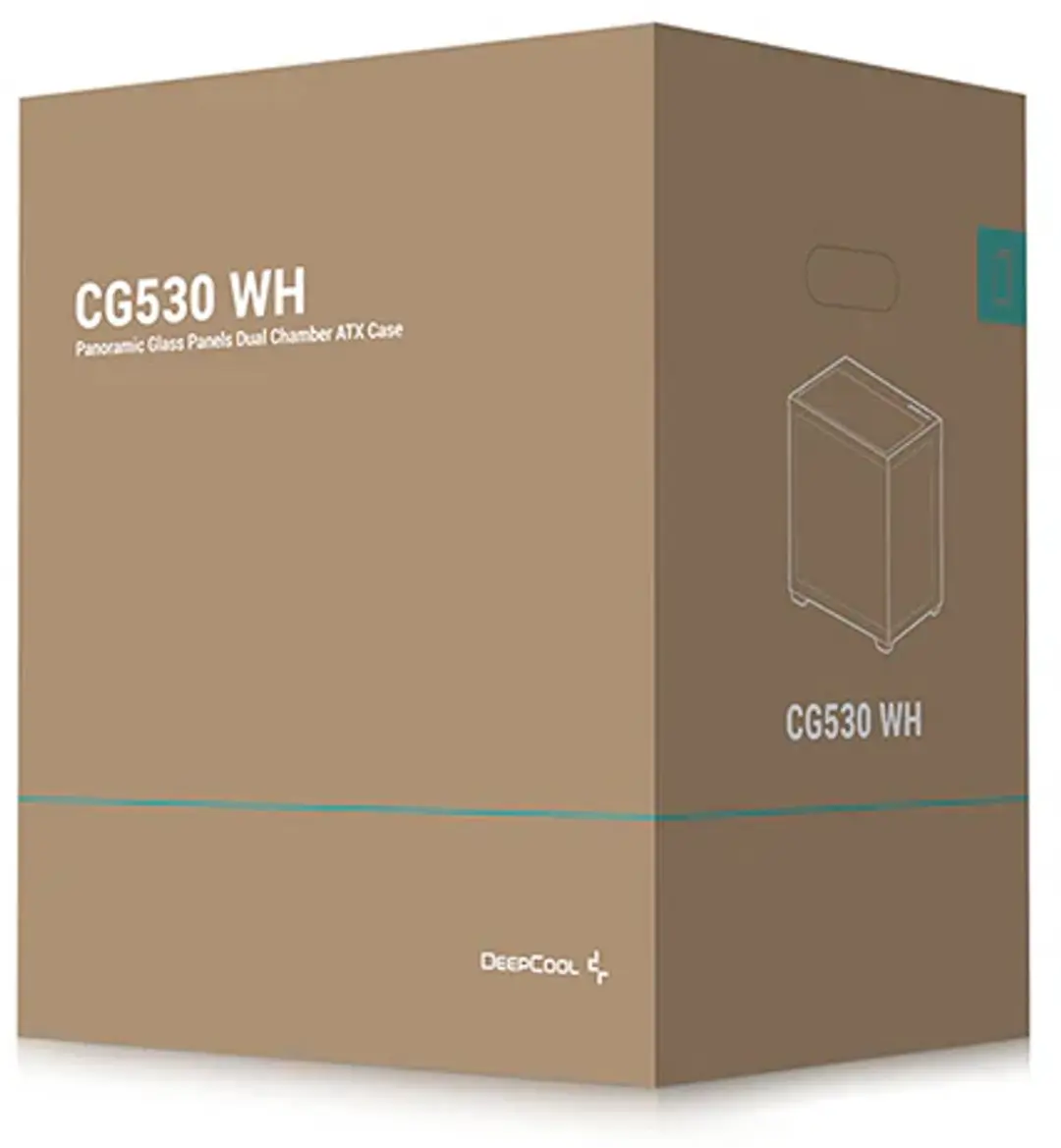 DeepCool CG530 WH Midi Tower - Wit