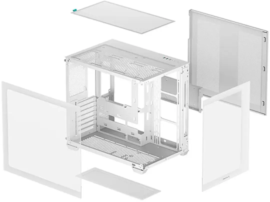 DeepCool CG530 WH Midi Tower - Wit
