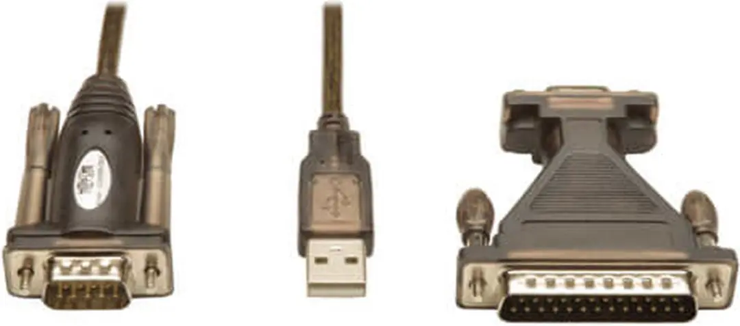 Tripp Lite U209-005-DB25 Seriële Kabel - USB A naar DB25/DB9 - 1,52m - Zwart