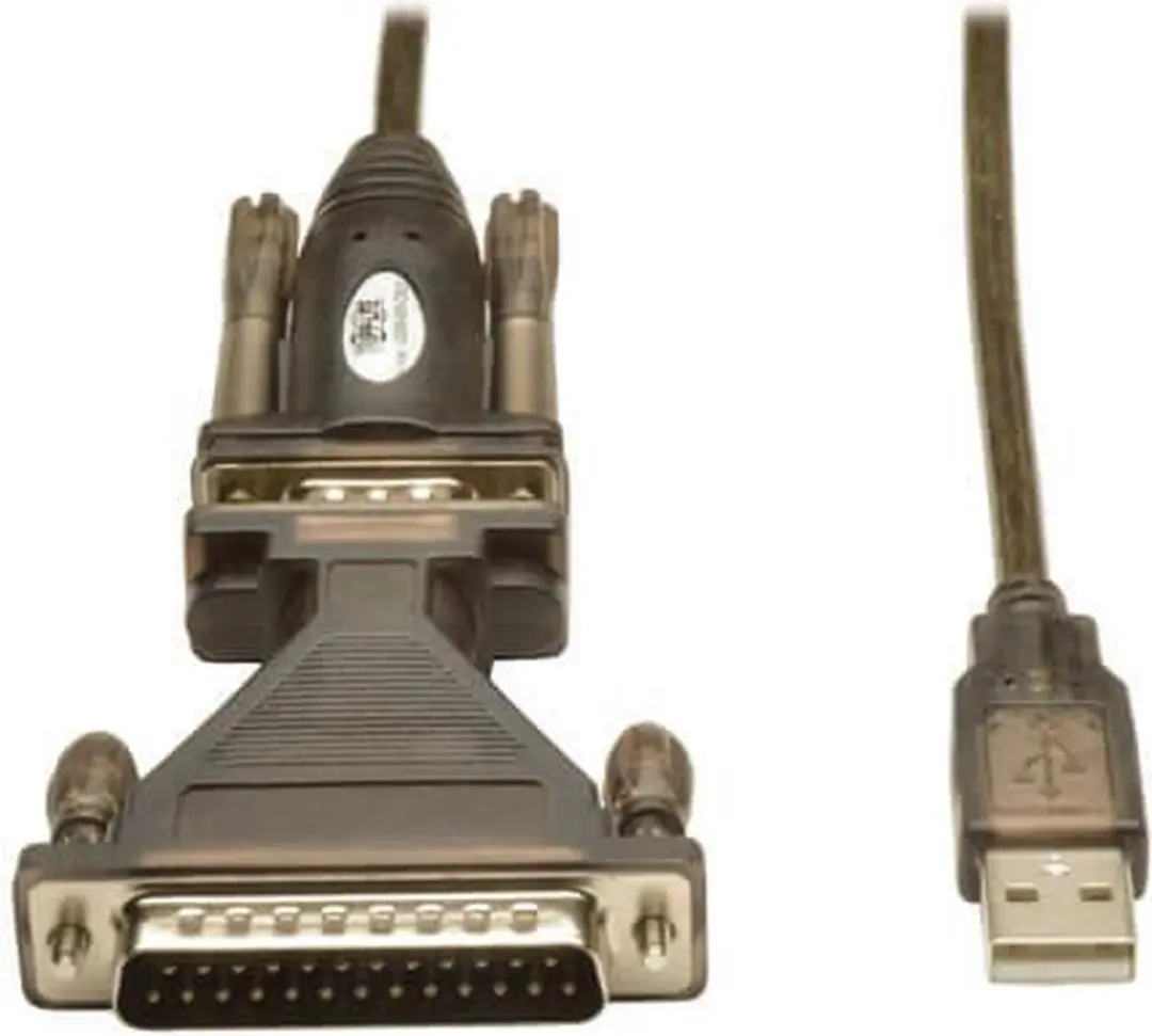 Tripp Lite U209-005-DB25 Seriële Kabel - USB A naar DB25/DB9 - 1,52m - Zwart