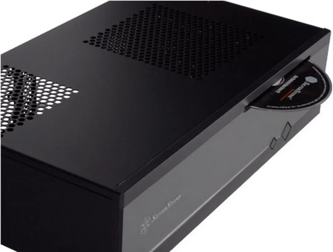 SilverStone ML05 HTPC Gehuize - 4x 2.5" 1x 3.5" - Zwart