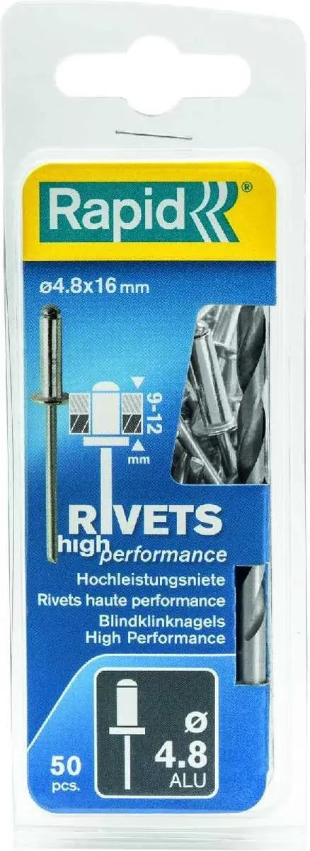 Rapid Klinknagel Ø4.8 x 16mm - 50 Stuks - Wit