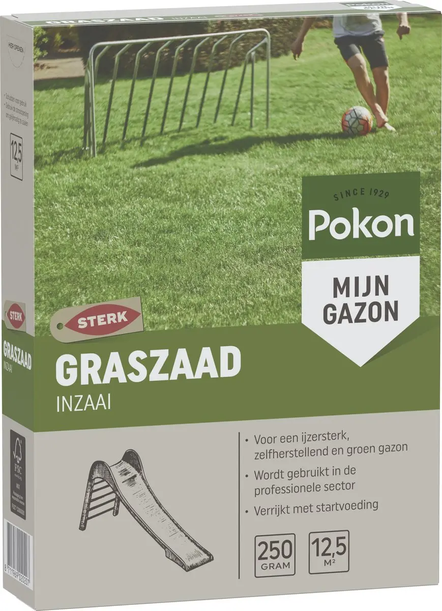 Pokon Graszaad Inzaai 250g - IJzersterk groen