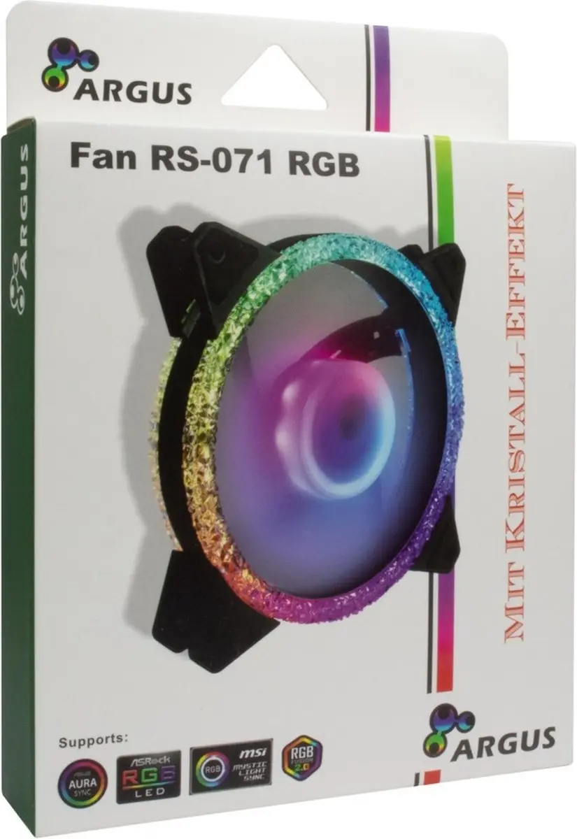INTER-TECH ARGUS RS-071 RGB Ventilator 120mm - Transparant