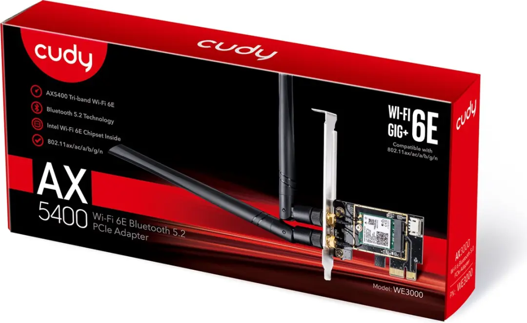 Cudy WE3000 Wi-Fi 6 PCIe Adapter - 2402 Mbit/s