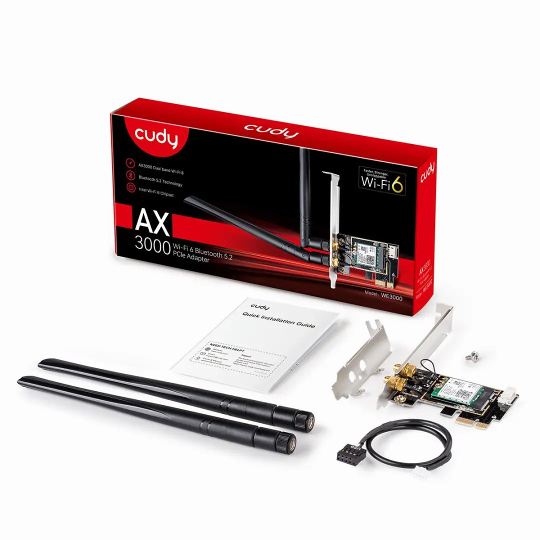 Cudy WE3000 Wi-Fi 6 PCIe Adapter - 2402 Mbit/s