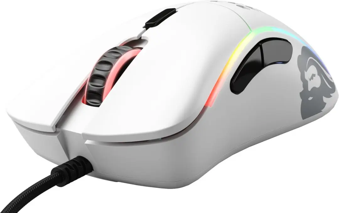 Glorious PC Gaming Race Model D (Small) Gamingmuis 12000 DPI - Mat Wit - afbeelding 6 van 6