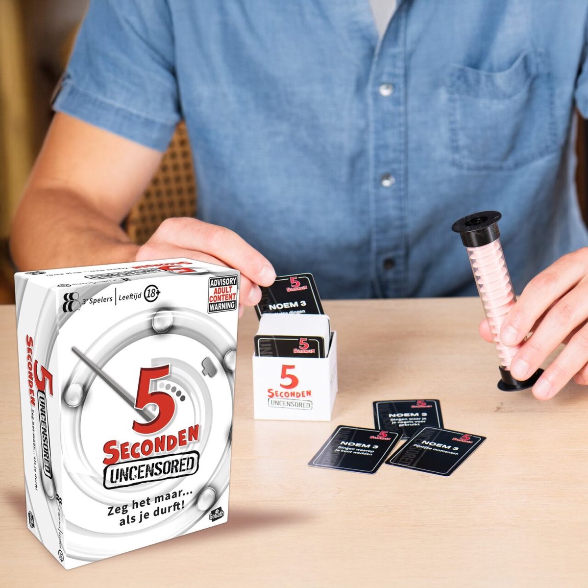 Goliath 5 seconds 18+ - Partyspel - Kaartspel - Raadspel