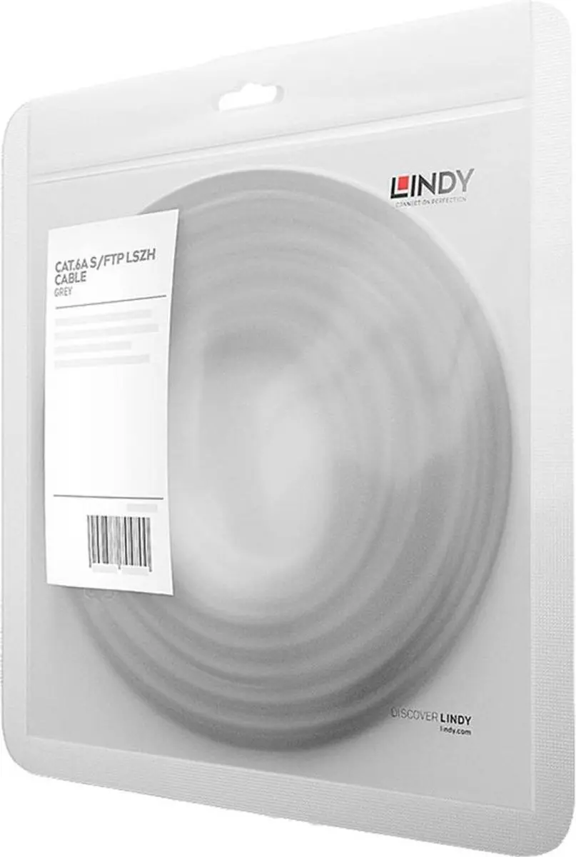 Lindy 47629 CAT 6A S/FTP Kabel 1.50m - Grijs
