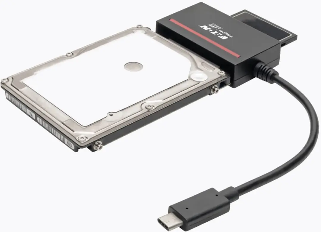 Tripp Lite U438-CF-SATA-5G USB-C/Thunderbolt 3 Adapter - CFast 2.0 & SATA III - Zwart