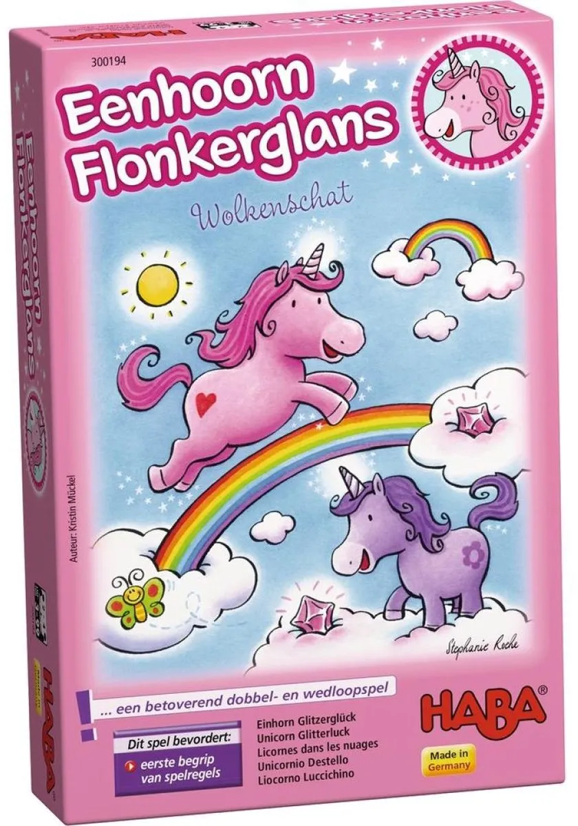 Haba Eenhoorn Flonkerglans Spel - 2-4 Spelers - afbeelding 6 van 6