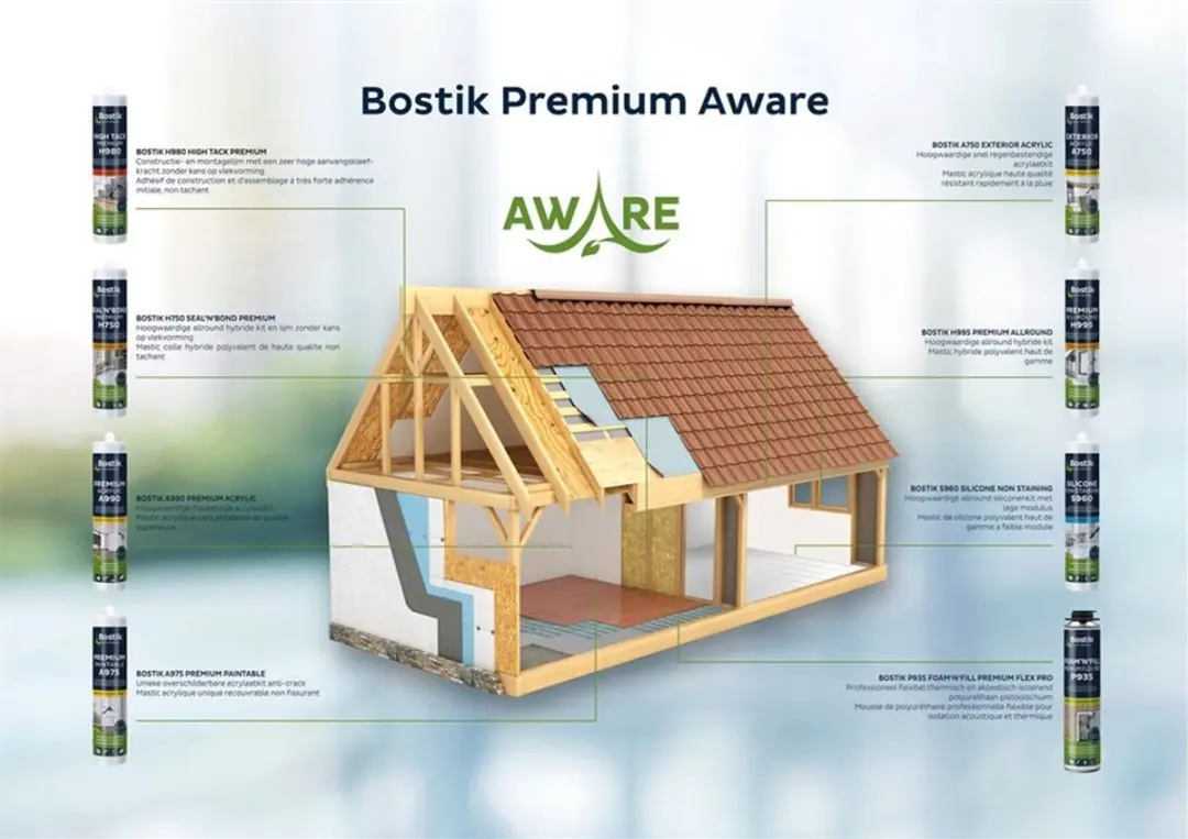 Bostik H750 Seal'N'Bond Premium - 290ml - Zwart