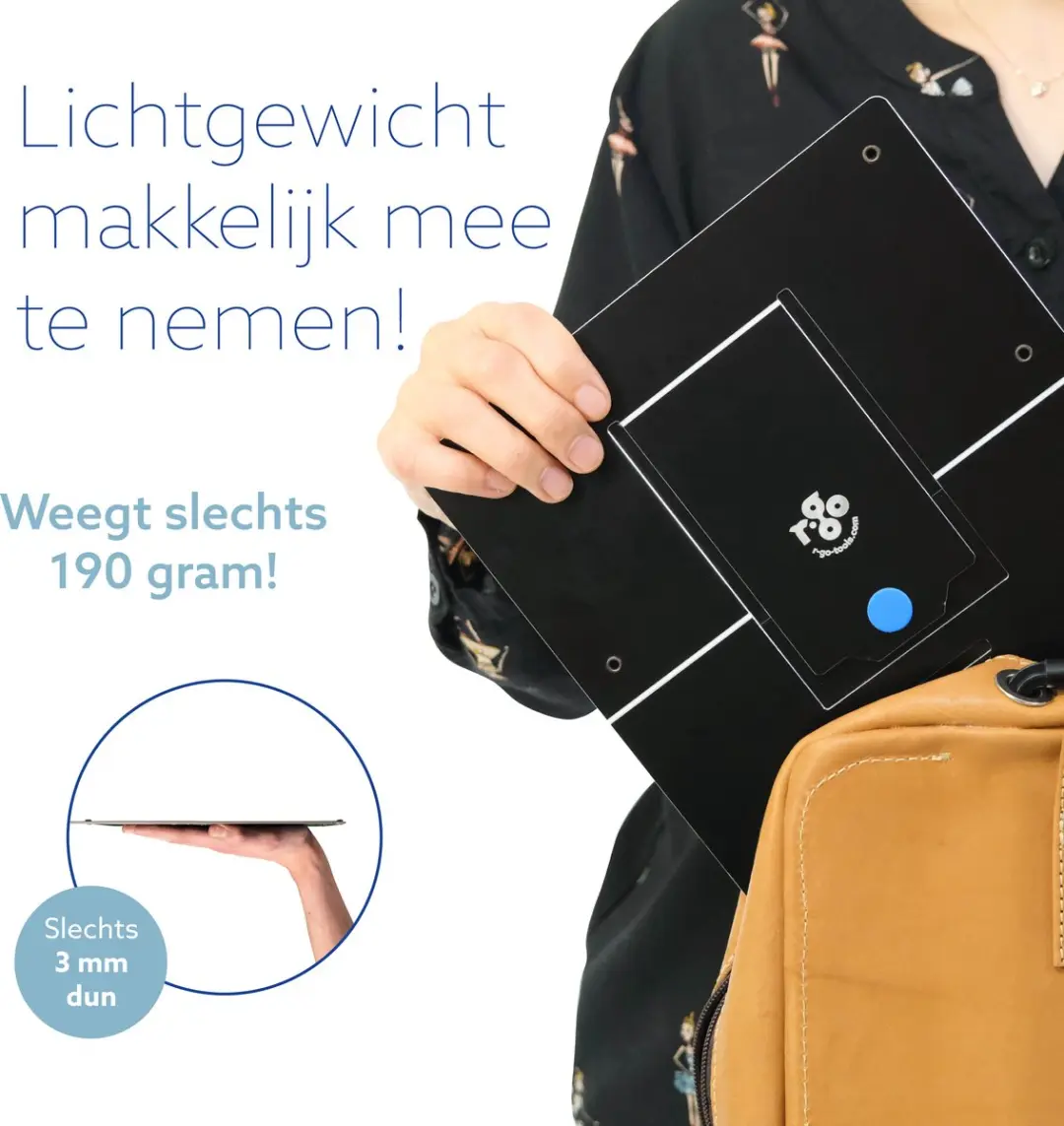 R-Go Riser Flexible RGORISTBL Laptopstandaard - Verstelbaar - Zwart - afbeelding 6 van 6
