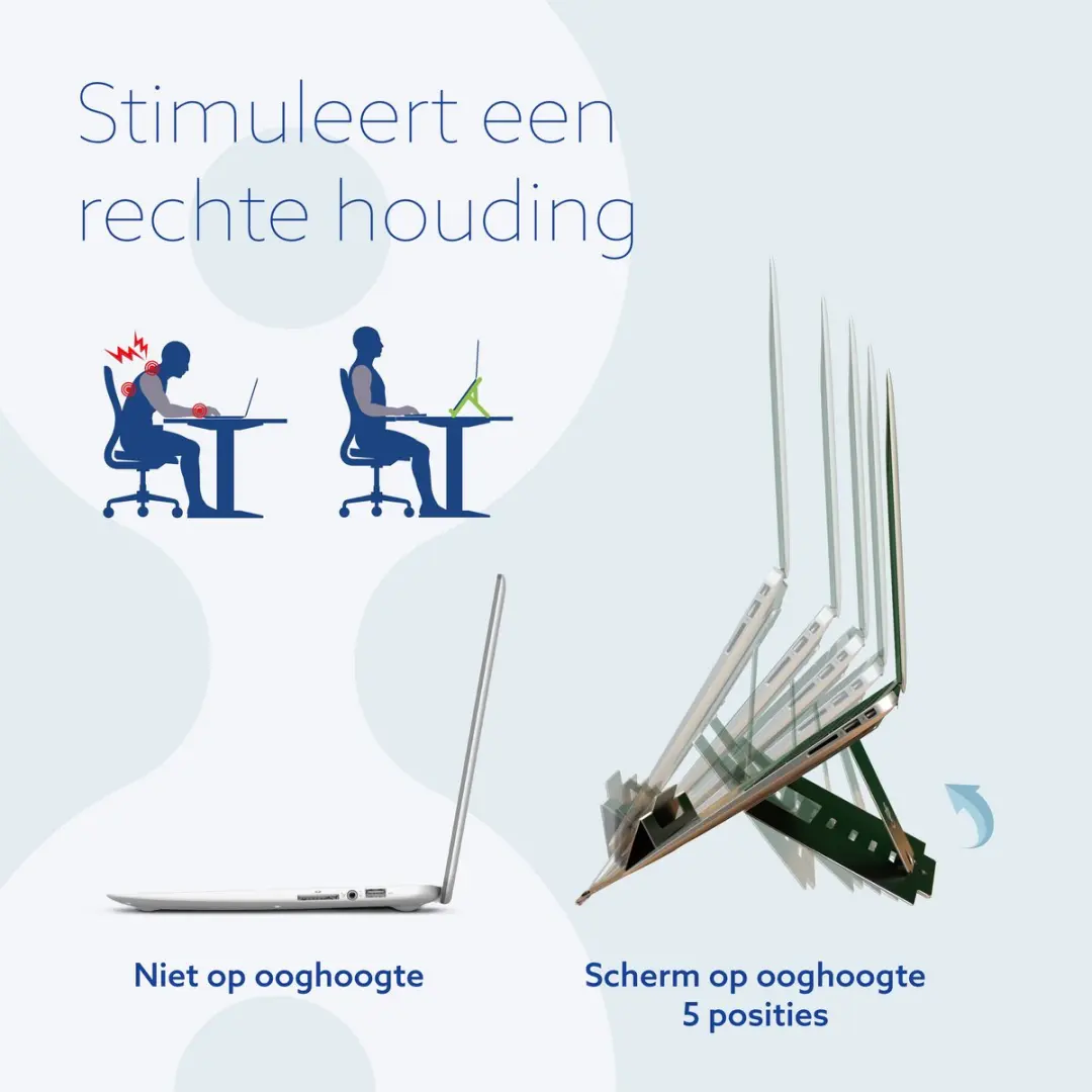 R-Go Riser Flexible RGORISTBL Laptopstandaard - Verstelbaar - Zwart