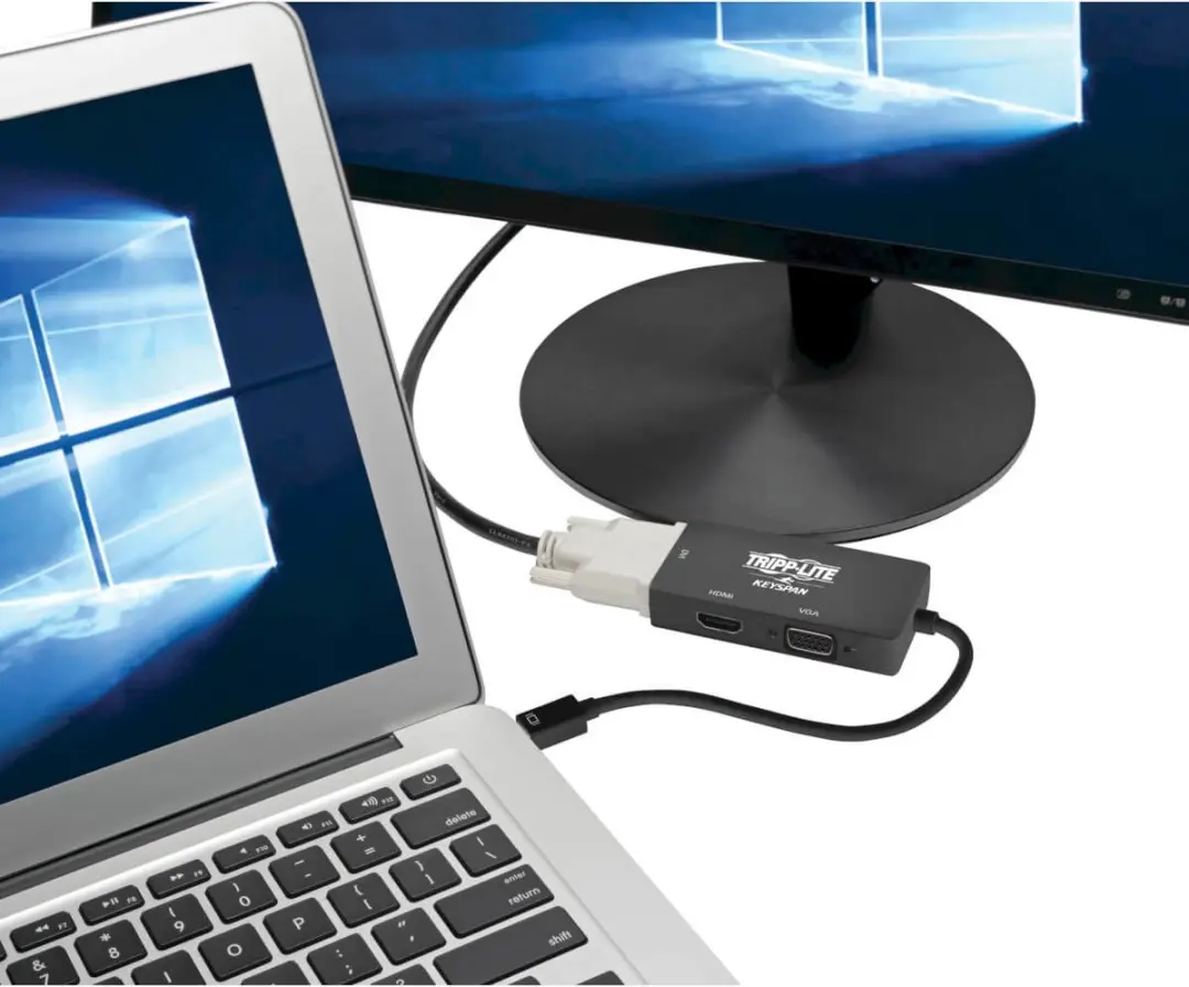 Tripp Lite P137-06N-HDVK6B Video Kabel Adapter - 0,15m - Mini DisplayPort/VGA/HDMI/DVI - Zwart