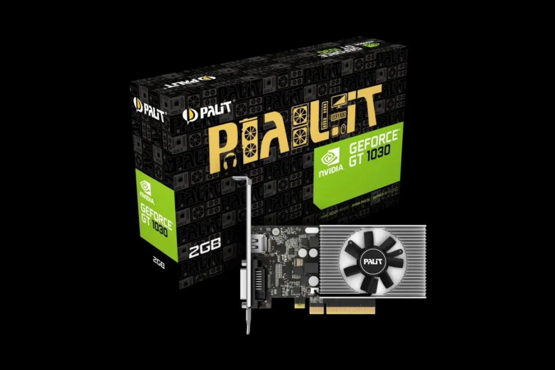Palit GeForce GT 1030 NEC103000646-1082F Videokaart - 2GB GDDR4 - Zwart