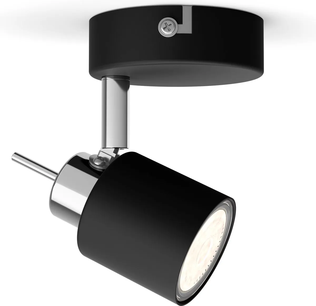 Philips Hue Meranti Opbouwspot Zwart - Incl. Dimmer Switch