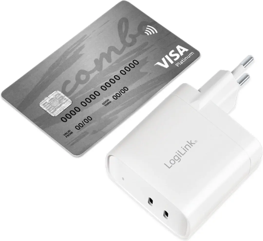 Logilink PA0282 USB-oplader 20W - 2x USB-C - Wit - afbeelding 6 van 6