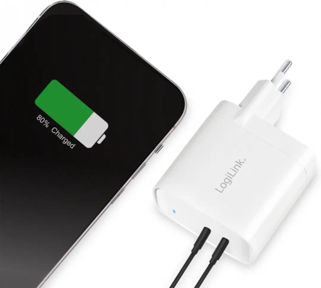 Logilink PA0282 USB-oplader 20W - 2x USB-C - Wit
