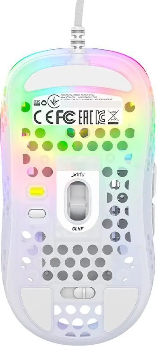 Cherry XTRFY MZ1 Gaming Muis 16000 DPI - Wit